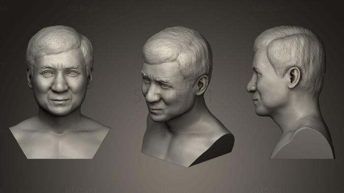 3D модель Голова Джеки Чана (STL)